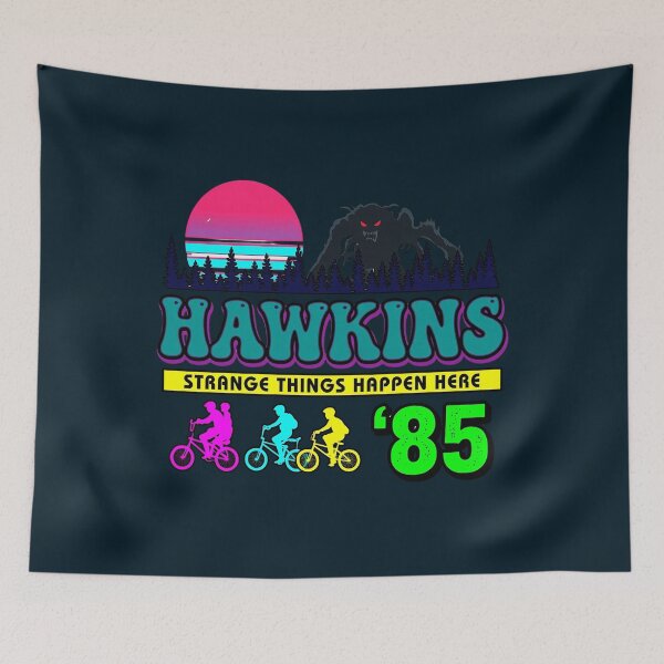 Item preview, Hawkins 85 Stranger Things Retro Badge designed and sold by AlemaArtPrint.