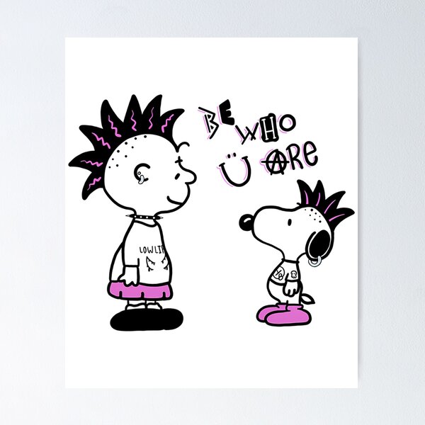 Artikelvorschau, Punk Snoopy Be Who You Are (Liedtext) entworfen und verkauft von RedZodiac-Brand.