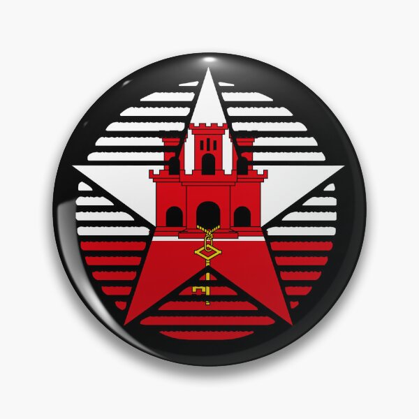 Item preview, Retro Gibraltar Flag Star GI designed and sold by shitpostee.