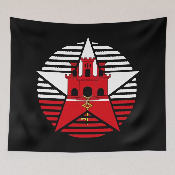 Item preview, Retro Gibraltar Flag Star GI designed and sold by shitpostee.