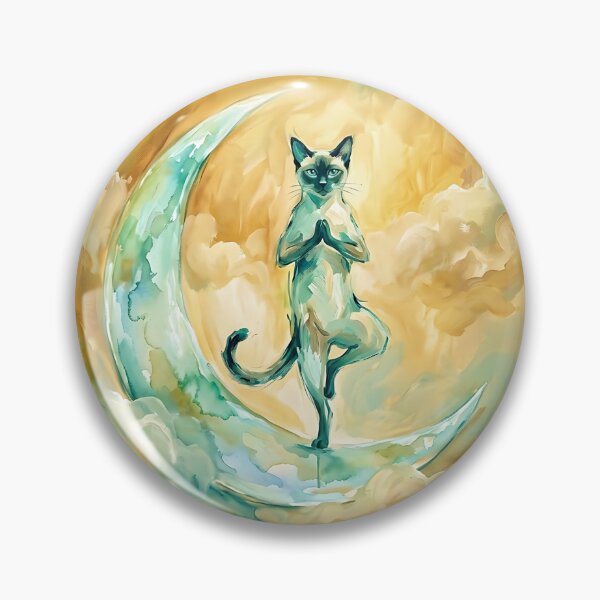 Item preview, Siamese Moon Yoga designed and sold by PictoVibe.