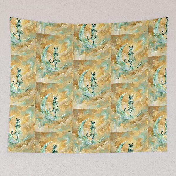 Item preview, Siamese Moon Yoga designed and sold by PictoVibe.