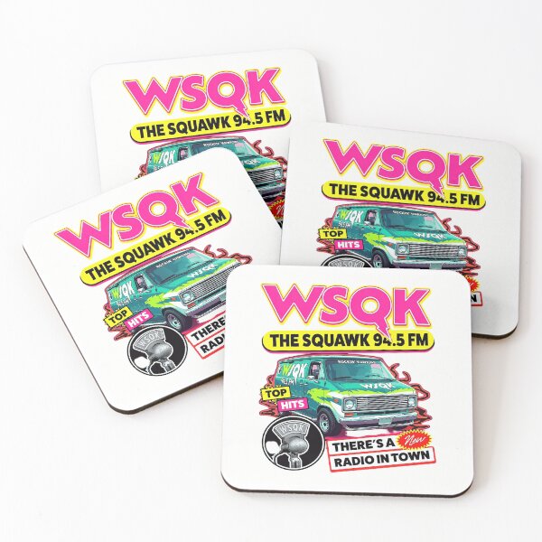 Item preview, WSQK The Squawk 94.5 Radio Van Design designed and sold by AlemaArtPrint.