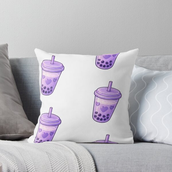Item preview, Cute Purple Boba Tea with Hearts designed and sold by Kiralemon.