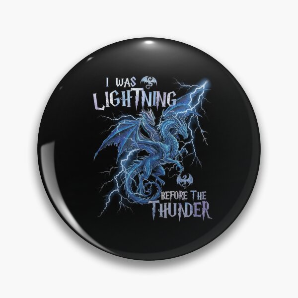 Item preview, I Was Lightning Before the Thunder Electric Dragon Quote designed and sold by Ostericaimusa.