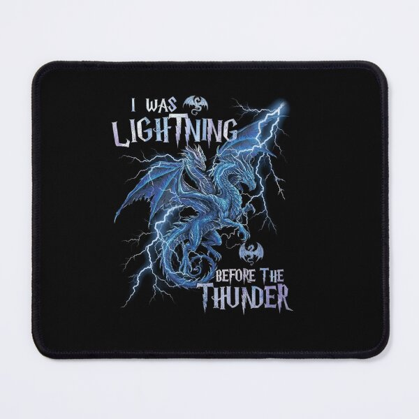 Item preview, I Was Lightning Before the Thunder Electric Dragon Quote designed and sold by Ostericaimusa.