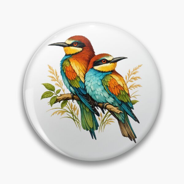 Item preview, European bee-eater with colorful plumage designed and sold by Daily Quirk.
