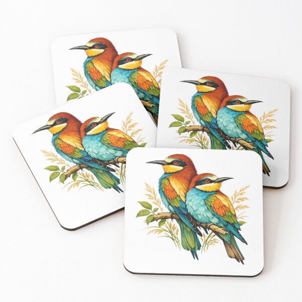 Item preview, European bee-eater with colorful plumage designed and sold by Daily Quirk.