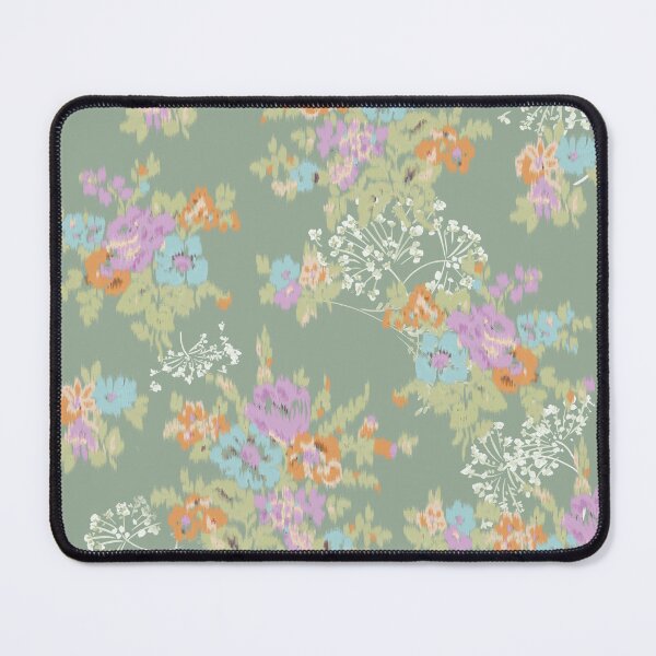 Item preview, Vintage ikat flowers designed and sold by letsgow8th.