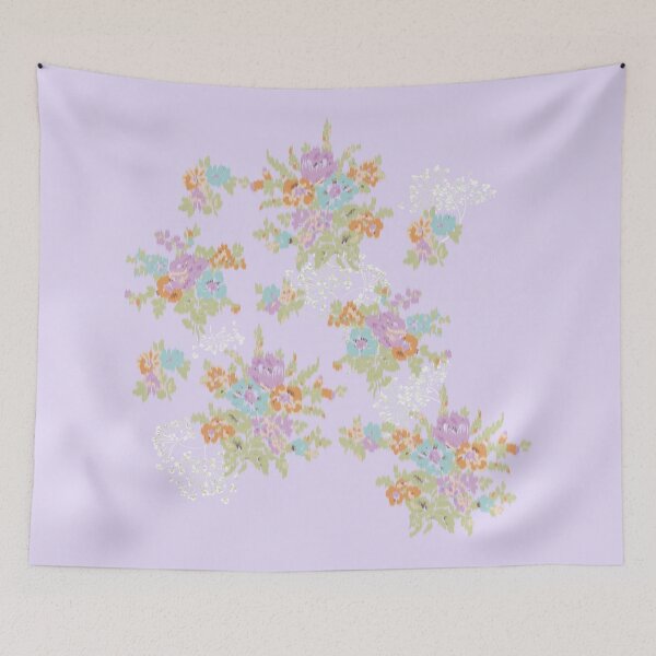 Item preview, Vintage ikat flowers  designed and sold by letsgow8th.