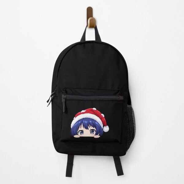 Item preview, Aina Yoshiwara Grand Blue Christmas Peeking Santa Hat designed and sold by mildaclairmo.