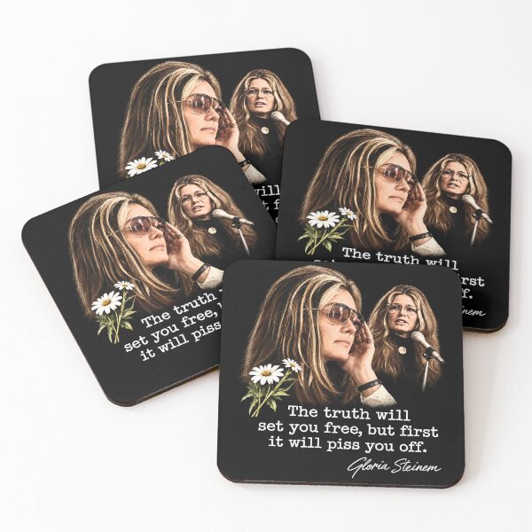 Item preview, Gloria Steinem The Truth Will Set You Free Quote designed and sold by GusHickman.