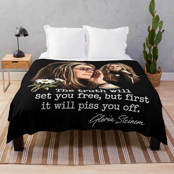 Item preview, Gloria Steinem The Truth Will Set You Free Quote designed and sold by GusHickman.
