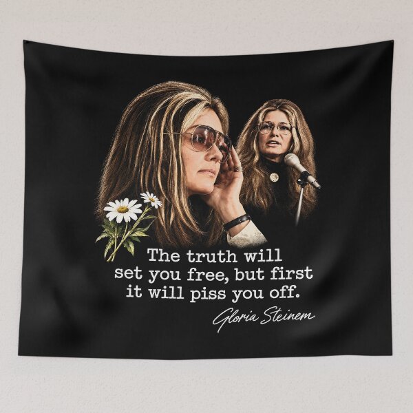 Item preview, Gloria Steinem The Truth Will Set You Free Quote designed and sold by GusHickman.