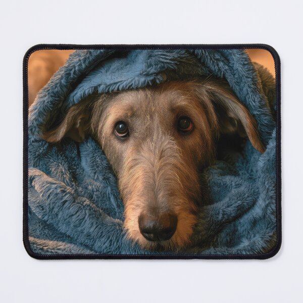 Item preview, Irish Wolfhound in Blanket 01 designed and sold by Elisabeth Lucas.
