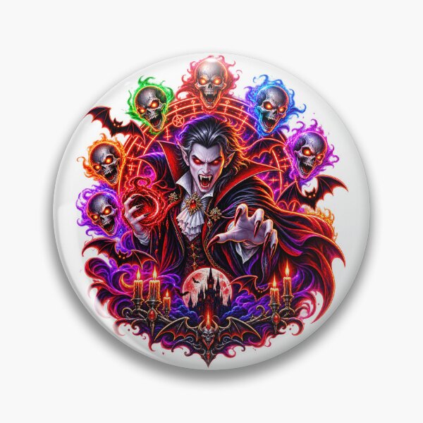 Item preview, Vintage Scary Halloween vampire designed and sold by QuiteOrbit.