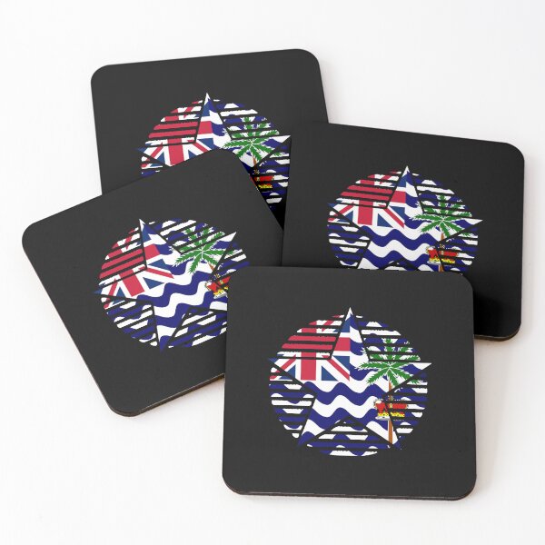 Item preview, Retro British Indian Ocean Territory Flag Star IO designed and sold by shitpostee.