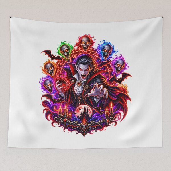 Item preview, Vintage Scary Halloween vampire designed and sold by QuiteOrbit.