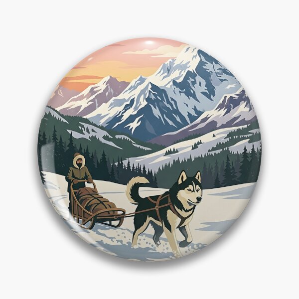 Item preview, Siberian Husky Sled designed and sold by PictoVibe.