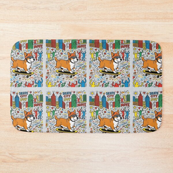 Item preview, Corgi Skateboarder designed and sold by PictoVibe.