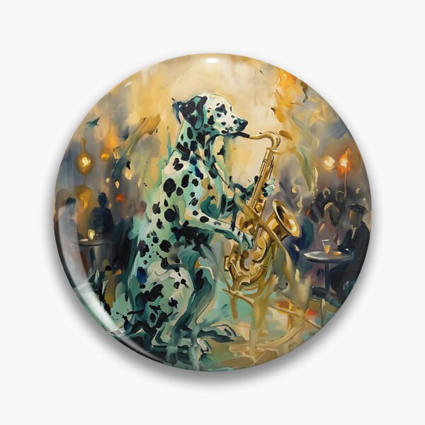 Item preview, Dalmatian Jazz Sax designed and sold by PictoVibe.
