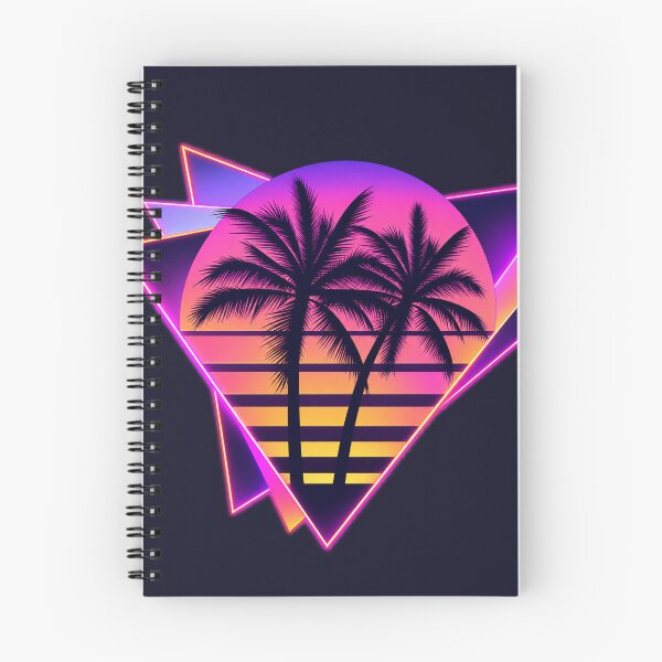 Item preview, 80s Retro Miami Neon Vaporwave Aesthetic Sunset Beach Palm Tree designed and sold by amos20111.