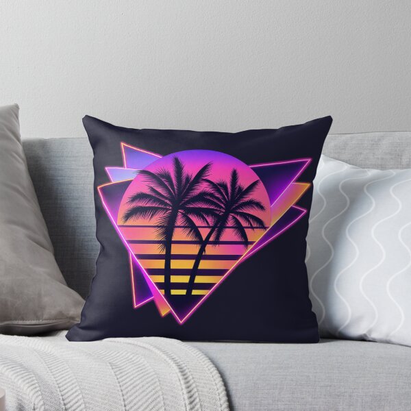 Item preview, 80s Retro Miami Neon Vaporwave Aesthetic Sunset Beach Palm Tree designed and sold by amos20111.
