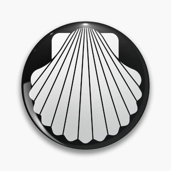 Item preview, White Scallop Seashell Beach Graphic designed and sold by pattern-archive.