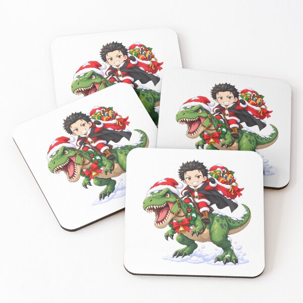 Item preview, Natsuki Subaru Christmas Trex Ride designed and sold by mildaclairmo.