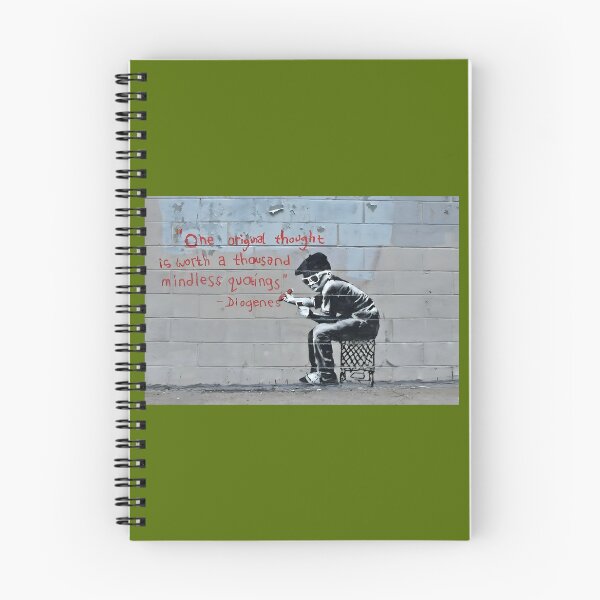 Item preview, Banksy One Original Thought Graffiti Street Art designed and sold by SampleRoulette.