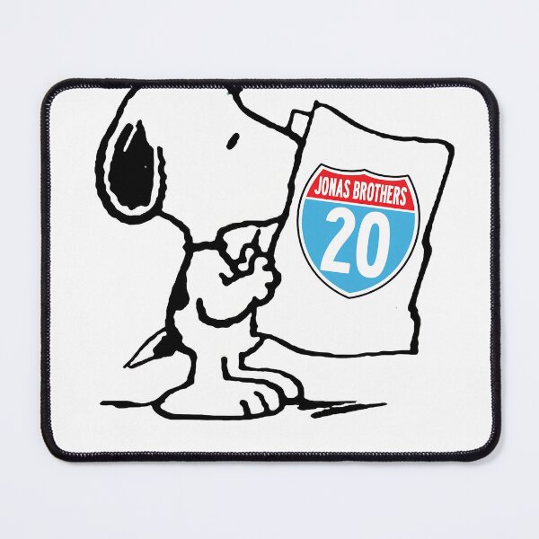 Item preview, Snoopy Reading Newspaper jonas brothers 20 logo designed and sold by BlazeFlow-Art.