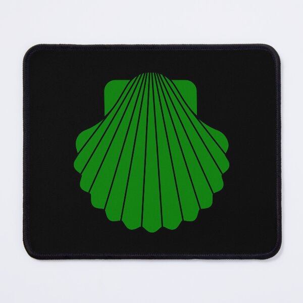 Item preview, Green Scallop Seashell Beach Graphic designed and sold by pattern-archive.