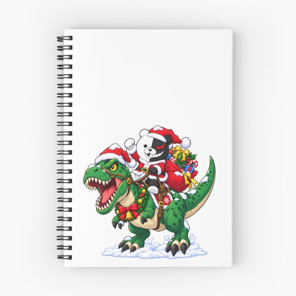 Item preview, Monokuma Danganronpa Christmas T Rex Dinosaur Ride designed and sold by mildaclairmo.