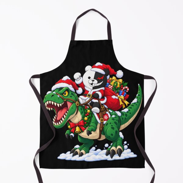 Item preview, Monokuma Danganronpa Christmas T Rex Dinosaur Ride designed and sold by mildaclairmo.
