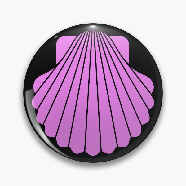 Item preview, Violet Scallop Seashell Beach Graphic designed and sold by pattern-archive.