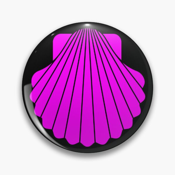 Item preview, Magenta Scallop Seashell Beach Graphic designed and sold by pattern-archive.