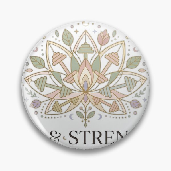 Item preview, Zen Strength | Lotus Mandala Botanical Wellness Design designed and sold by fastansic.