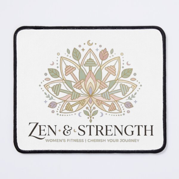 Item preview, Zen Strength | Lotus Mandala Botanical Wellness Design designed and sold by fastansic.