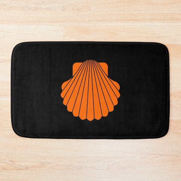 Item preview, Orange Scallop Seashell Beach Graphic designed and sold by pattern-archive.