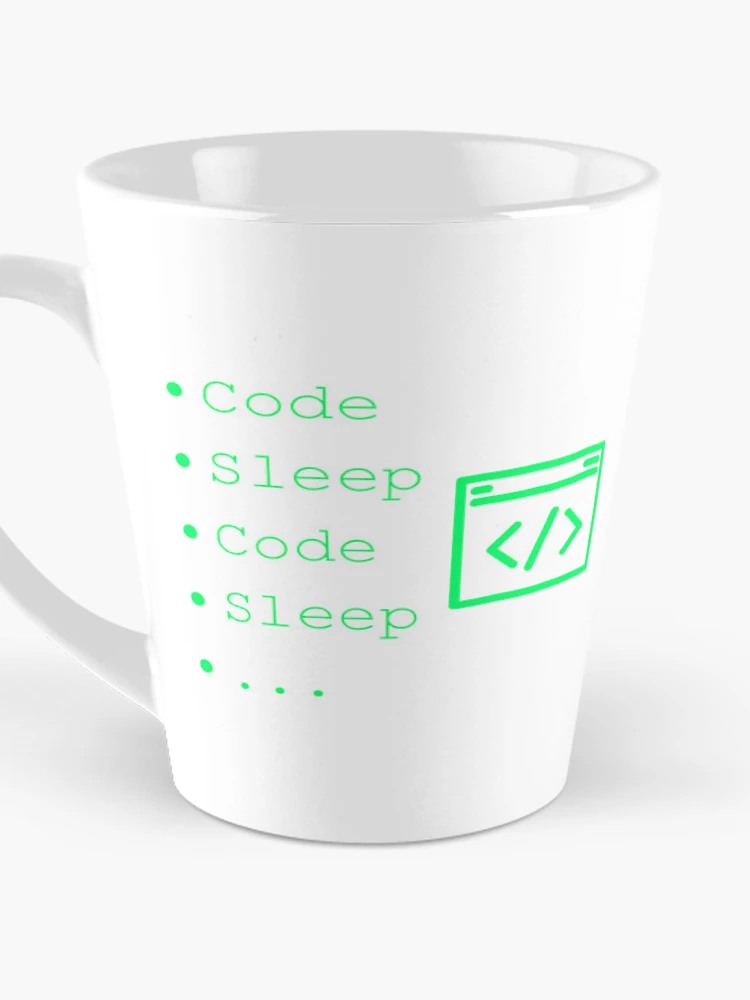 Thumbnail 3 of 4, Coffee Mug, Code Sleep Repeat Developer Routine Programmer Art designed and sold by Kvertlia.