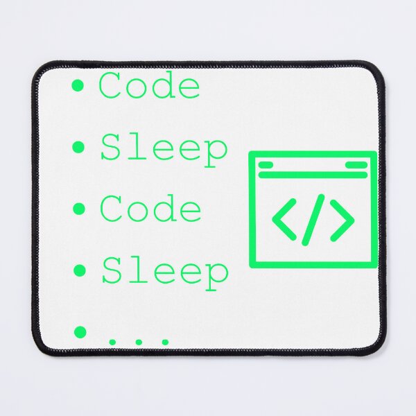 Item preview, Code Sleep Repeat Developer Routine Programmer Art designed and sold by Kvertlia.