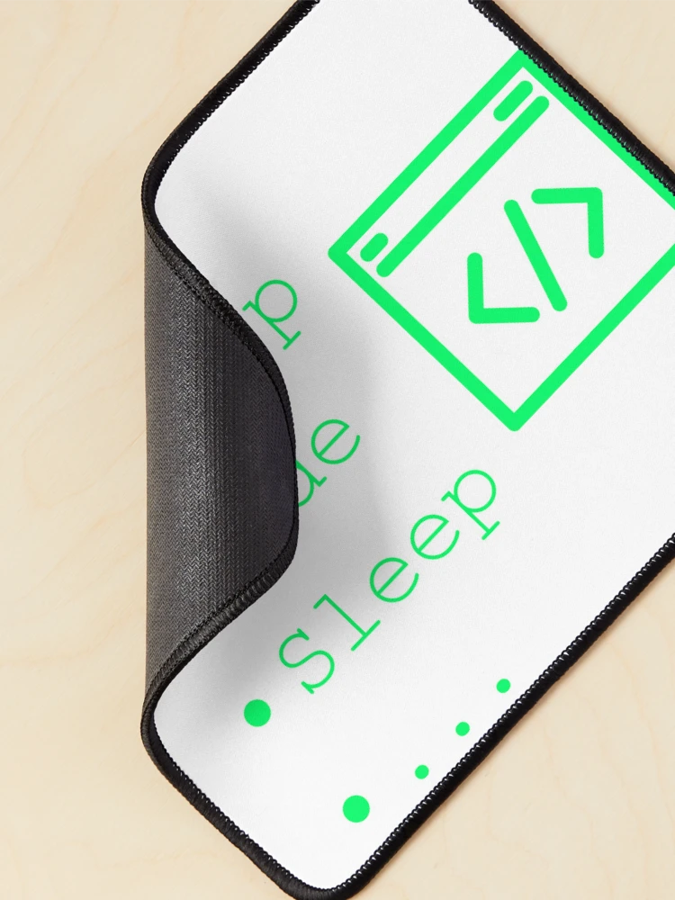 Thumbnail 2 of 5, Mouse Pad, Code Sleep Repeat Developer Routine Programmer Art designed and sold by Kvertlia.