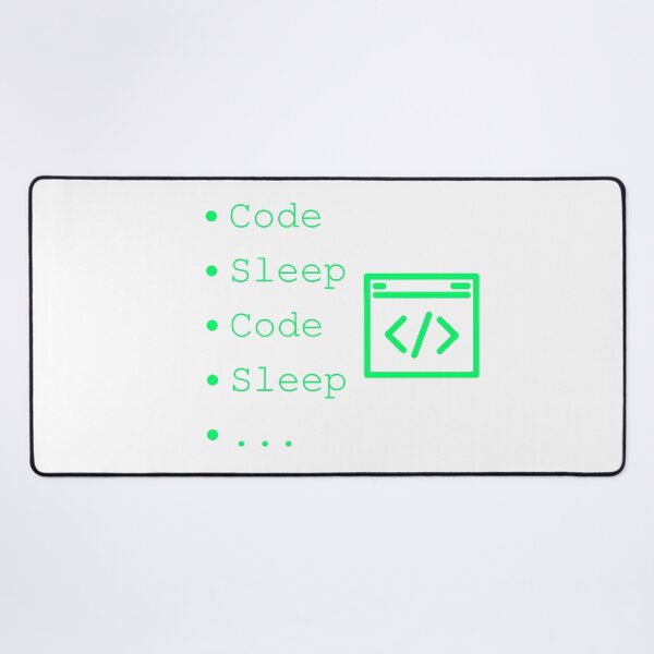 Item preview, Code Sleep Repeat Developer Routine Programmer Art designed and sold by Kvertlia.