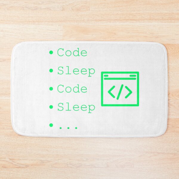 Item preview, Code Sleep Repeat Developer Routine Programmer Art designed and sold by Kvertlia.