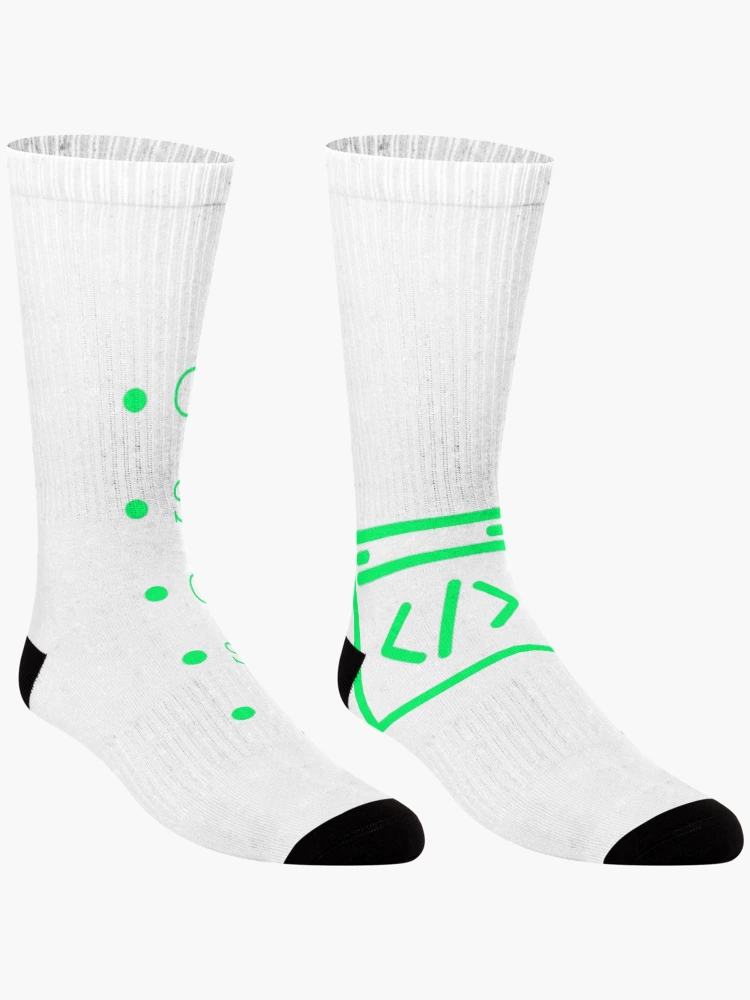 Thumbnail 3 of 5, Socks, Code Sleep Repeat Developer Routine Programmer Art designed and sold by Kvertlia.