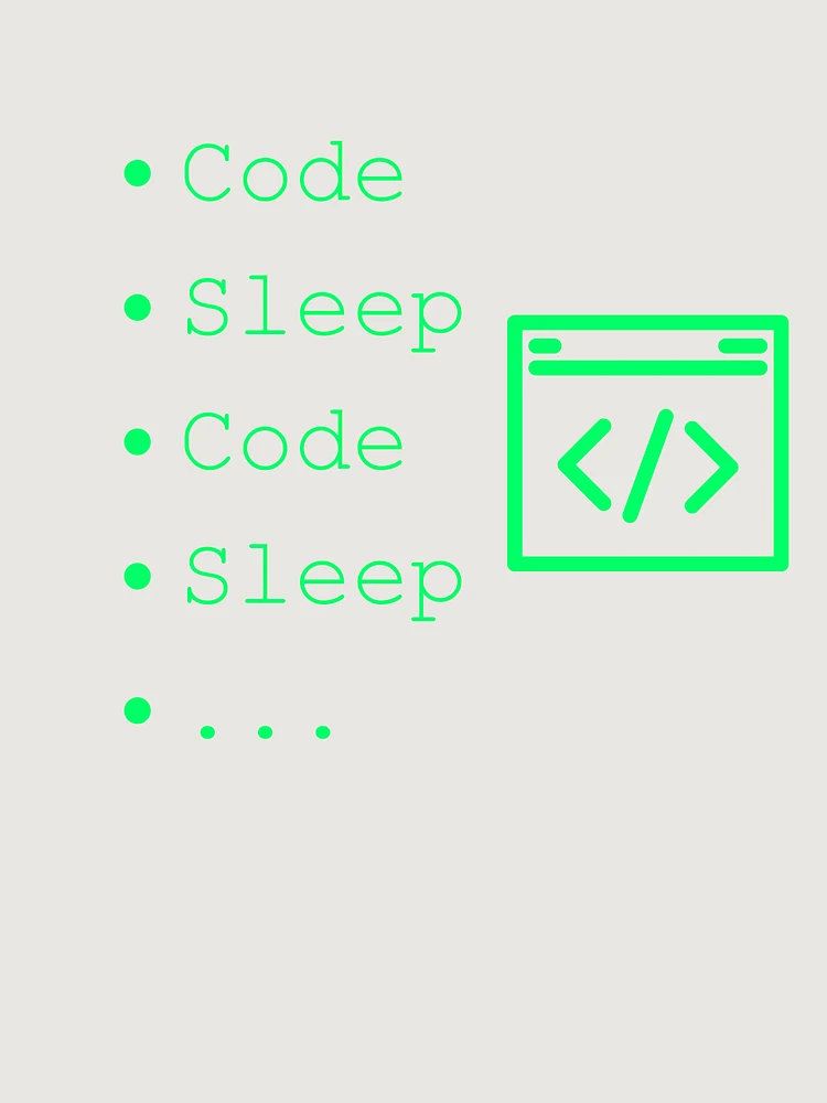Thumbnail 6 of 6, Premium Oversized Hoodie, Code Sleep Repeat Developer Routine Programmer Art designed and sold by Kvertlia.