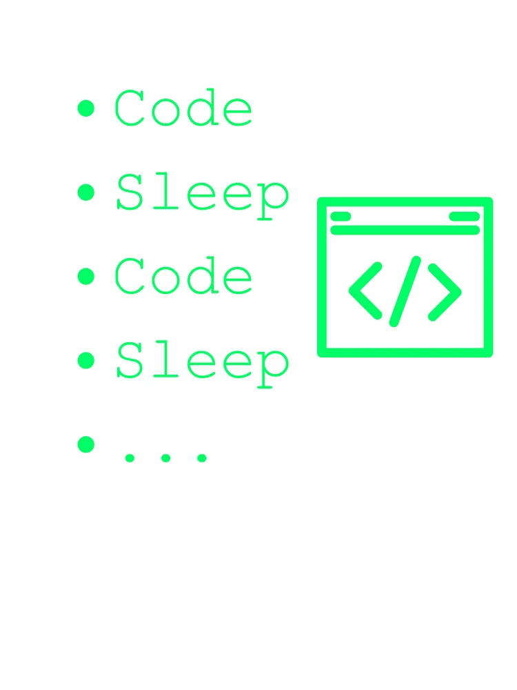 Thumbnail 4 of 4, Boxy T-Shirt, Code Sleep Repeat Developer Routine Programmer Art designed and sold by Kvertlia.