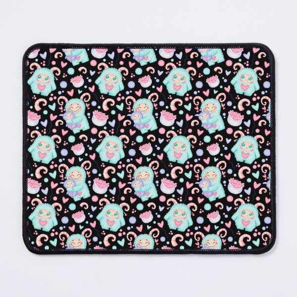 Item preview, Kawaii Yeti Candy Christmas Pattern – Cute Winter Pastel Design designed and sold by AnyMar2023.