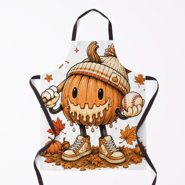 Item preview, Melting Pumpkin Baseball Player Fall Halloween designed and sold by DYAFLK.