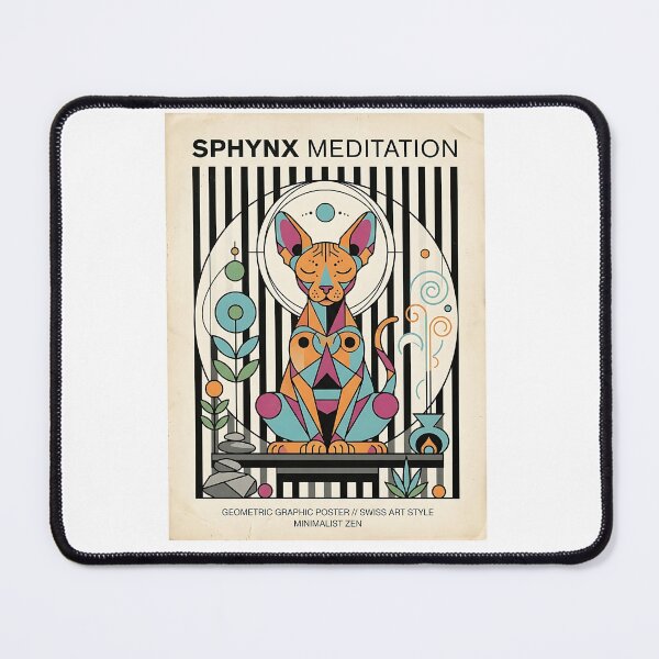 Item preview, Sphynx Zen Meditation designed and sold by PictoVibe.